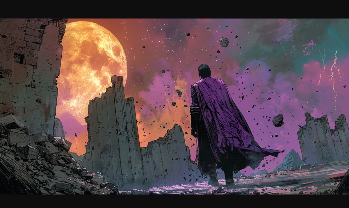 Kang The Conqueror walking away from rubble | Madison Ave Magazine
