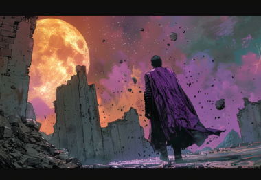 Kang The Conqueror walking away from rubble | Madison Ave Magazine